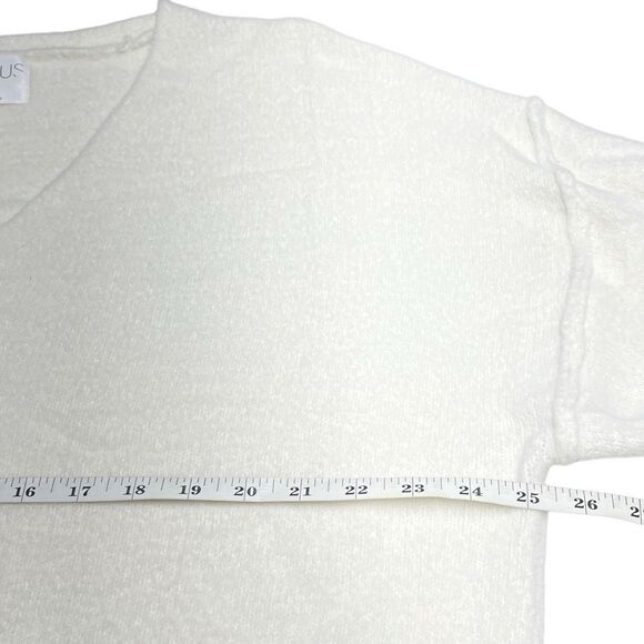 Stylus Cream White Exposed Seam Marshmallow Sweater - Picture 5 of 7